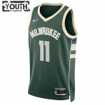 Milwaukee Bucks Trikot Brook Lopez 11 Nike 2022-23 Icon Edition Grün Swingman - Kinder